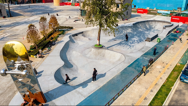 河北省石家庄市织音1953文旅项目滑板碗池